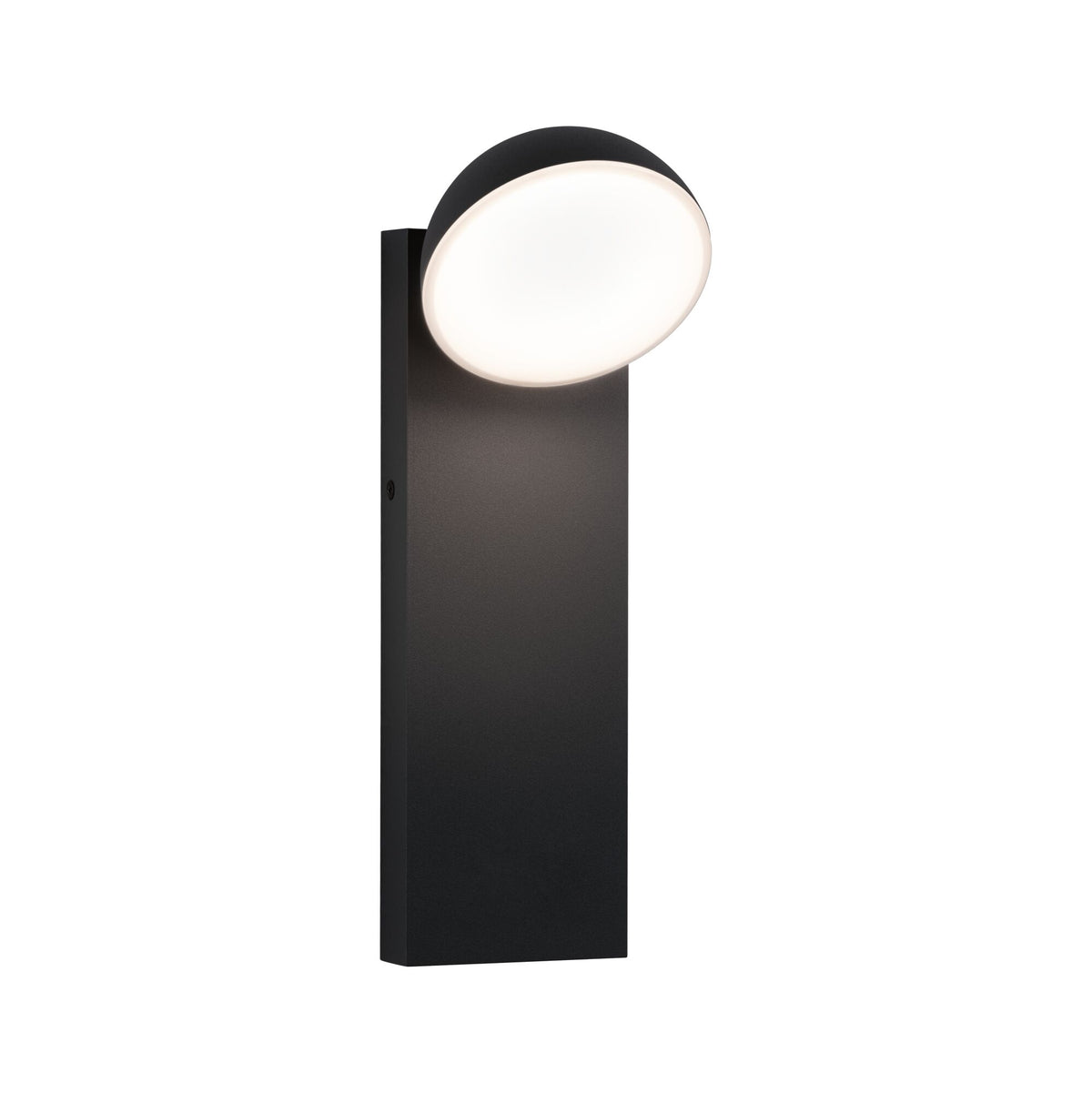 LED Aussenwandleuchte Puka seewasserresistent IP44 rund 110x315mm 3000K 8,5W 460lm 230V Anthrazit Aluminium