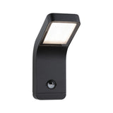 LED Aussenwandleuchte Kulma Daemmerungsgesteuerter Bewegungsmelder (IR) seewasserresistent IP44 90x230mm 3000K 7,5W 500lm 230V Anthrazit Aluminium
