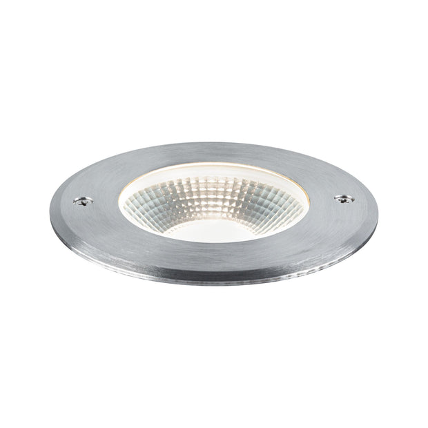LED Bodeneinbauleuchte Vanea seewasserresistent IP67 rund 100mm 3000K 3,5W 160lm 230V Alu Aluminium