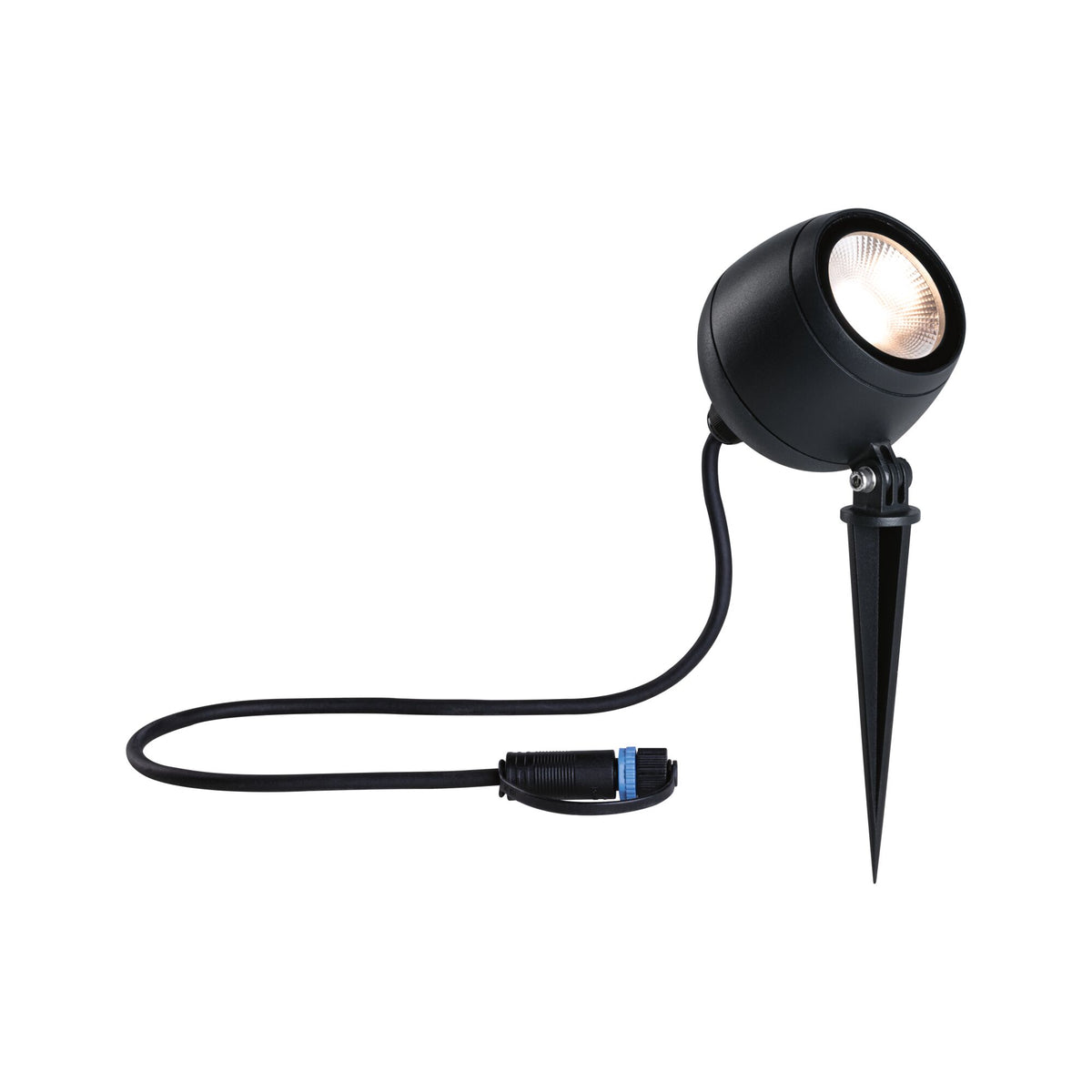 Plug & Shine LED Gartenstrahler Kikolo IP65 3000K 7,2W Anthrazit
