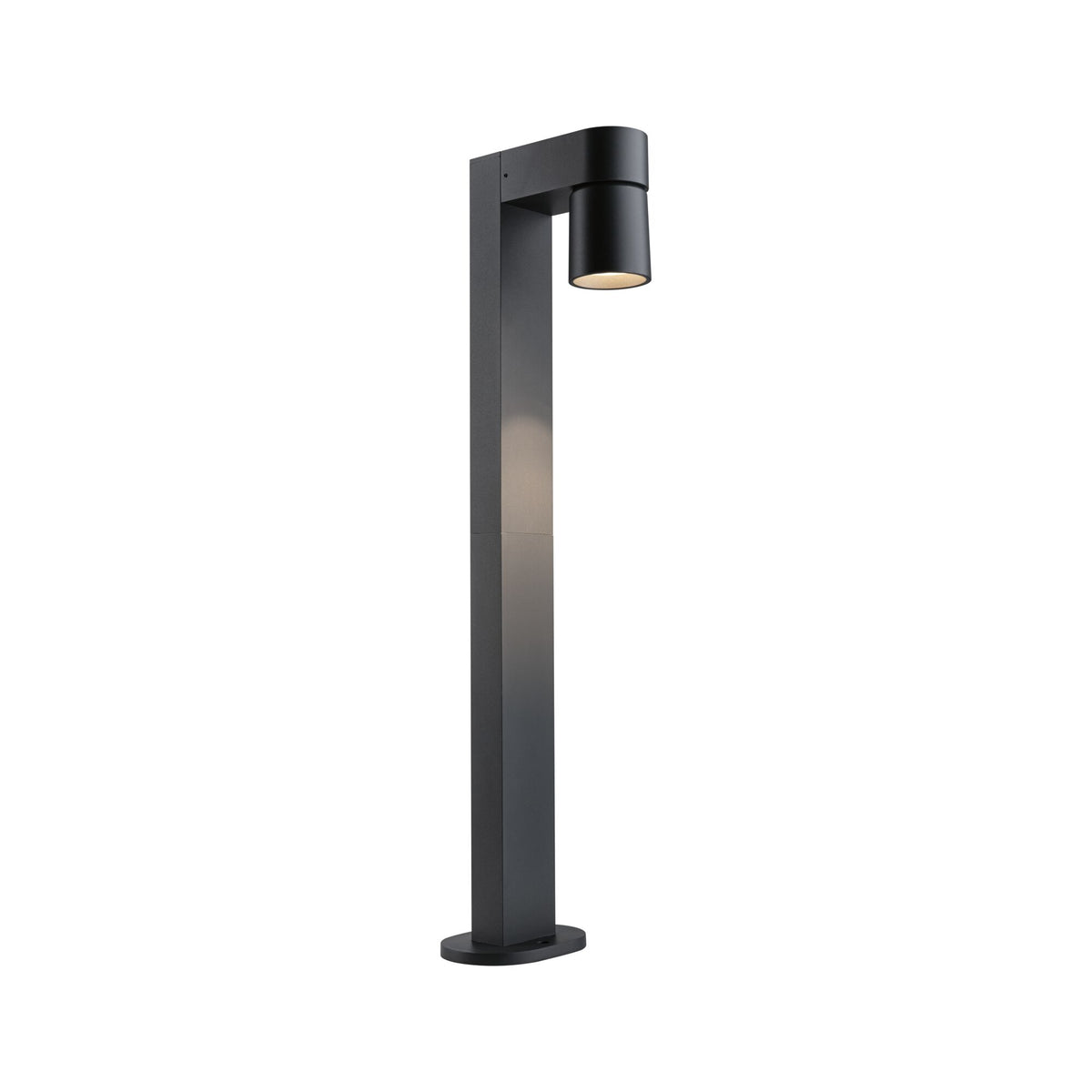 LED Pollerleuchte Kimu IP44 zylindrisch 822mm 3000K 8W 500lm 230V 70 Grad Anthrazit Aluminium