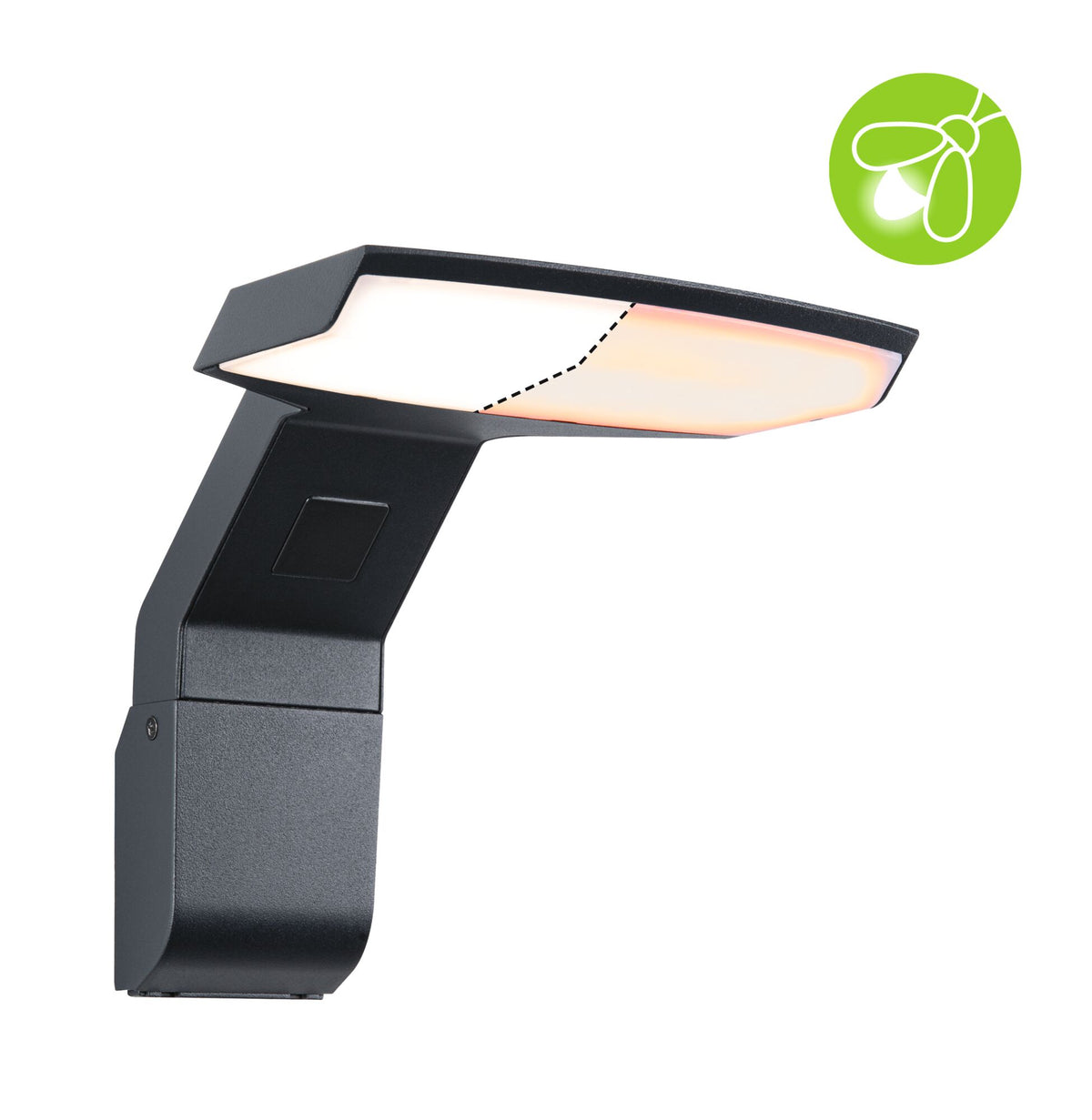 LED Aussenwandleuchte Zenera insektenfreundlich und seewasserresistent IP44 150x194mm 2200 - 3000K 10W 700lm 230V Anthrazit Metall