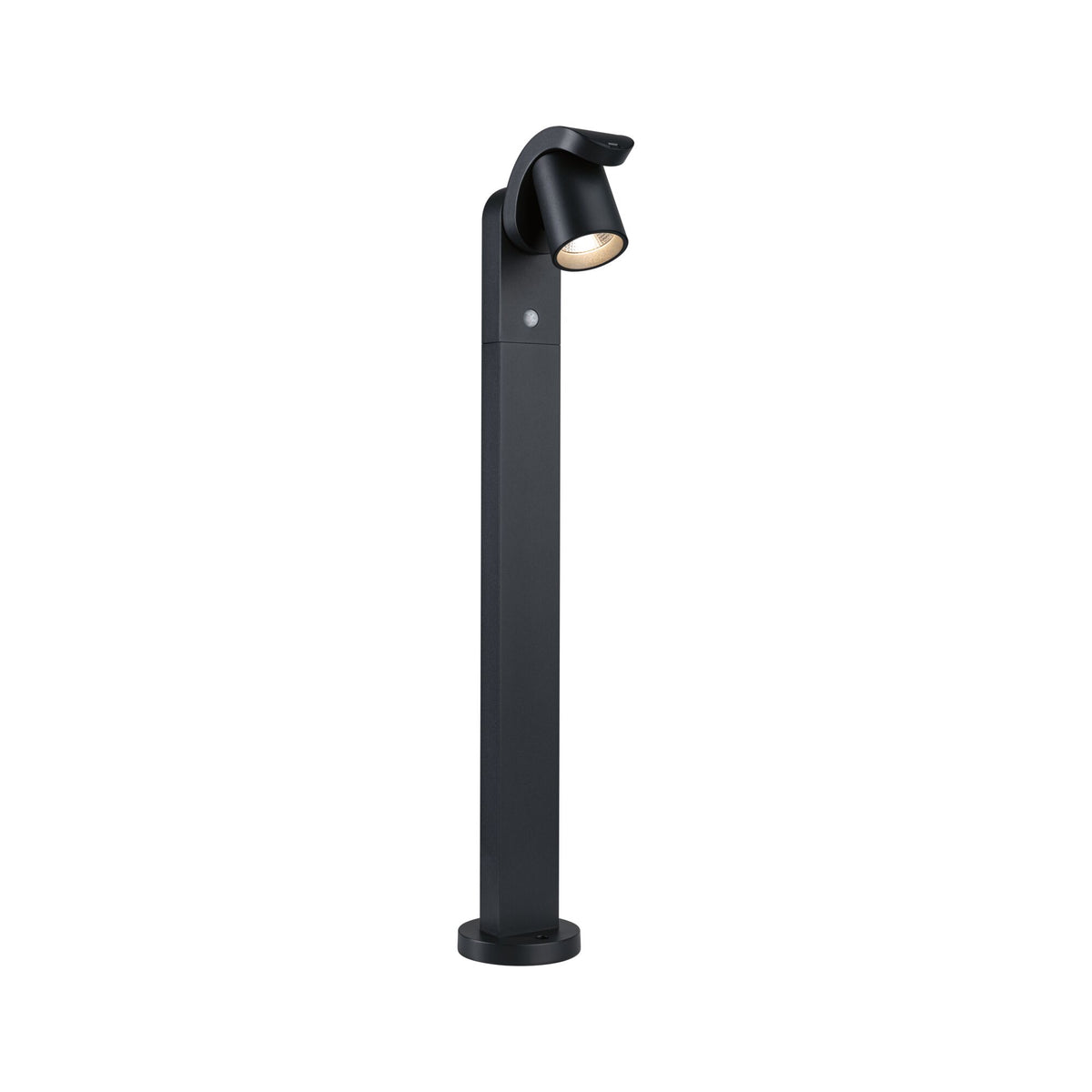 LED Pollerleuchte Cuff Daemmerungsgesteuerter Bewegungsmelder (IR) IP44 782mm 3000K 10W 700lm 230V 70 Grad Anthrazit Aluminium