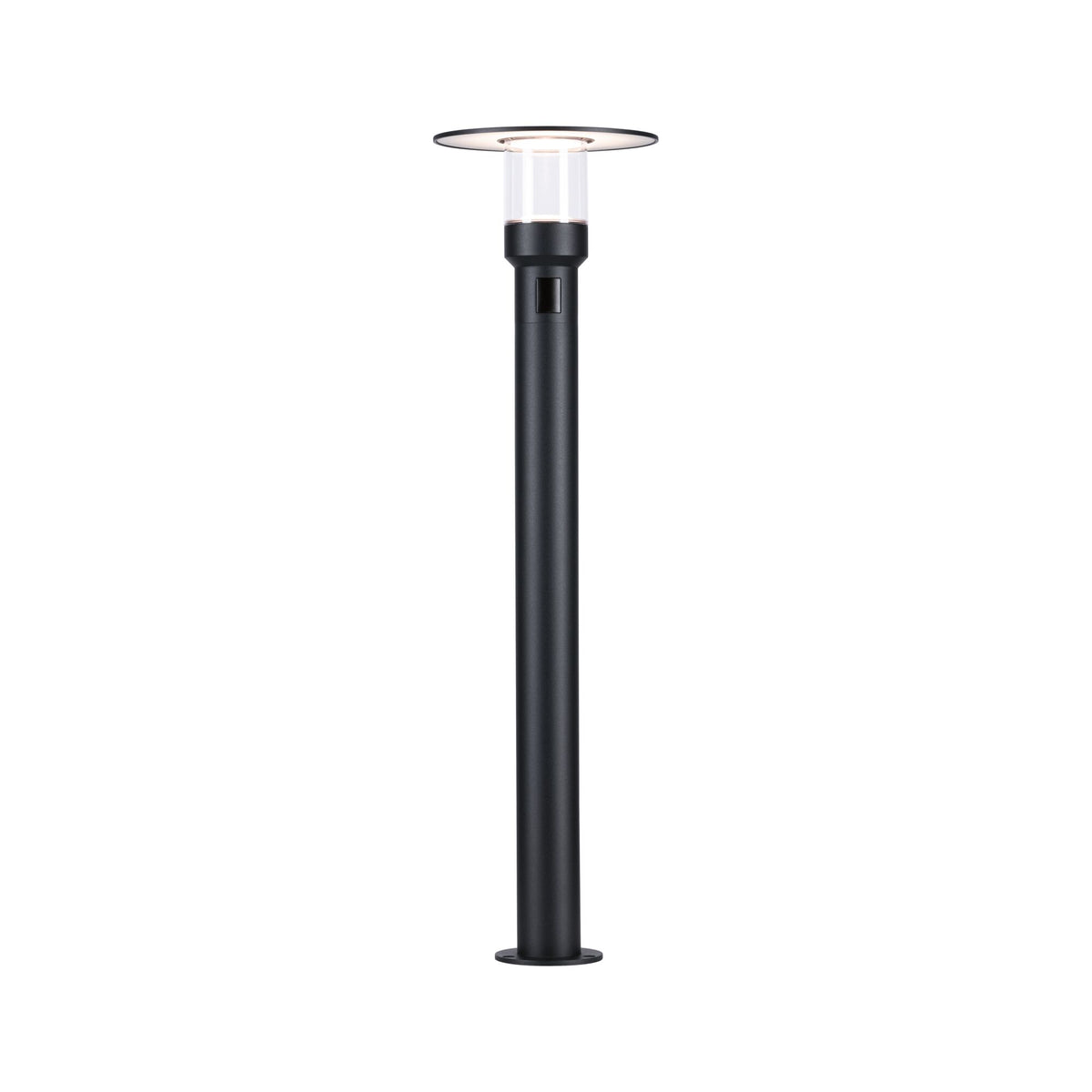 LED Pollerleuchte Sienna Daemmerungsgesteuerter Bewegungsmelder (HF) seewasserresistent IP44 780mm 3000K 9W 400lm 230V Anthrazit Aluminium