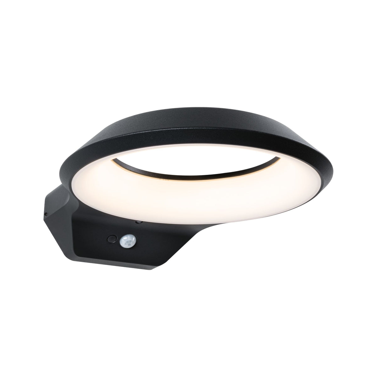 LED Aussenwandleuchte Anela Daemmerungsgesteuerter Bewegungsmelder (IR) IP44 245x309mm 3000K 12,5W 700lm 230V Anthrazit Aluminium
