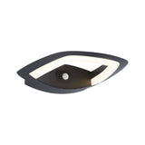 LED Aussenwandleuchte Akena Daemmerungsgesteuerter Bewegungsmelder (IR) IP44 243x254mm 3000K 11W 800lm 230V Anthrazit Aluminium