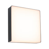 LED Aussenwandleuchte Azalena Daemmerungsgesteuerter Bewegungsmelder (HF) IP44 250x250mm 3000K 8,5W 700lm 230V Anthrazit Kunststoff/Aluminium