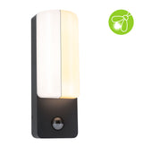 LED Aussenwandleuchte Bonnie Daemmerungsgesteuerter Bewegungsmelder (IR) insektenfreundlich und seewasserresistent IP44 93x263mm 2200 - 3000K 8,5W 560lm 230V Anthrazit Aluminium