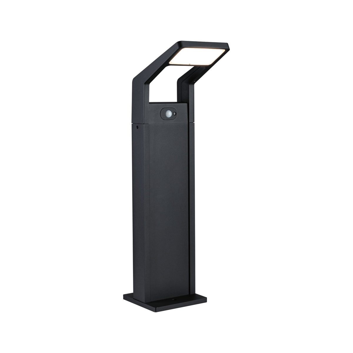 LED Pollerleuchte Juntea Daemmerungsgesteuerter Bewegungsmelder (IR) IP44 585mm 3000K 11W 900lm 230V Anthrazit Aluminium