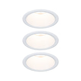 LED Einbauleuchte 3-Step-Dim Cole Coin 3er-Set IP44 rund 88mm Coin 3x6W 3x470lm 230V dimmbar 2700K Weiss
