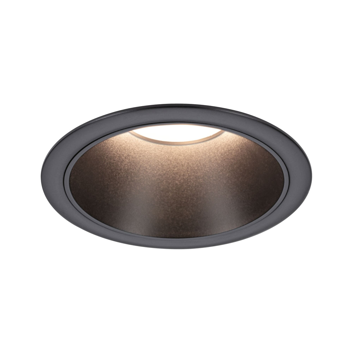LED Einbauleuchte 3-Step-Dim Cole Coin 1er-Set IP44 rund 88mm Coin 6W 470lm 230V dimmbar 2700K Schwarz