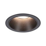 LED Einbauleuchte 3-Step-Dim Cole Coin 1er-Set IP44 rund 88mm Coin 6W 470lm 230V dimmbar 2700K Schwarz