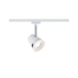 URail Schienenspot Cone Einzelspot GU10 max. 10W dimmbar 230V Weiss/Chrom