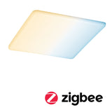 VariFit LED Einbaupanel Smart Home Zigbee 3.0 Veluna IP44 eckig 215x215mm 17W 1300lm Tunable White Satin dimmbar