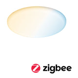 VariFit LED Einbaupanel Smart Home Zigbee 3.0 Veluna IP44 rund 215mm 17W 1300lm Tunable White Satin dimmbar