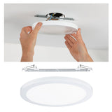 LED Einbaupanel 2in1 Cover-it rund 330mm 22W 1700lm 4000K Weiss matt