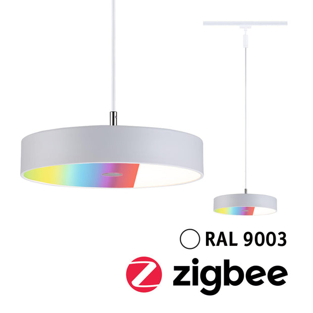 URail Pendel Smart Home Zigbee 3.0 Hildor RGBW 510lm 10W RGBW+ dimmbar 230V Signalweiss