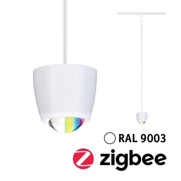 URail Pendel Smart Home Zigbee 3.0 Tyros RGBW 200lm 4,5W RGBW+ dimmbar 230V Signalweiss