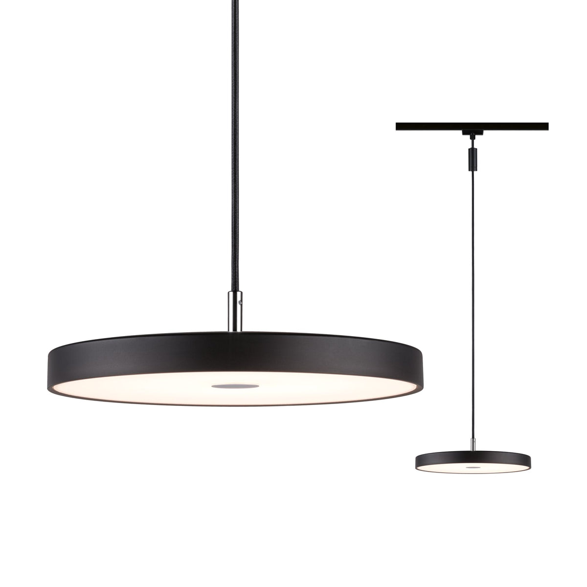 URail Pendel 3-Step-Dim Hildor 850lm 15W 3000K dimmbar 230V Schwarz matt