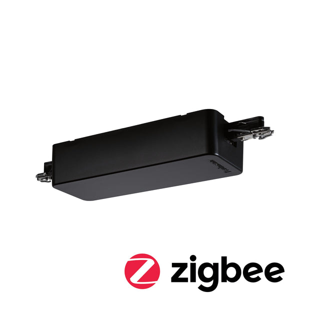 URail Schienenadapter Smart Home Zigbee 3.0 B Ware Dimm/Switch 155x56mm Schwarz matt