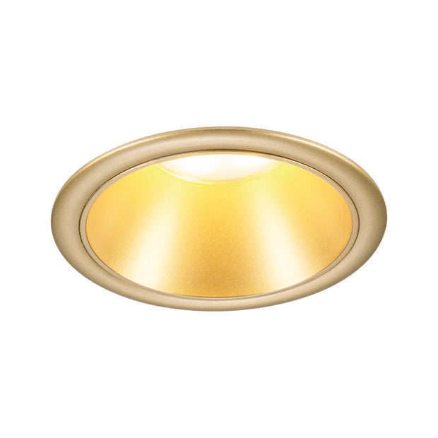 LED Einbauleuchte 3-Step-Dim Cole Coin 1er-Set IP44 rund 88mm Coin 6W 470lm 230V dimmbar 2700K Gold matt