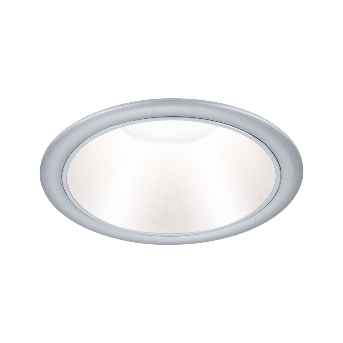 LED Einbauleuchte 3-Step-Dim Cole Coin 1er-Set IP44 rund 88mm Coin 6W 470lm 230V dimmbar 2700K Silber matt