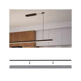 Linion Zubehoer Abdeckung Gerade Schwarz matt 1000x36mm