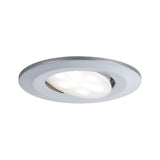 LED Einbauleuchte Calla schwenkbar IP65 rund 90mm 30 Grad 5,2W 460lm 230V dimmbar 4000K Chrom matt