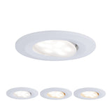 LED Einbauleuchte Calla schwenkbar IP65 rund 90mm 30 Grad 5W 400lm 230V White Switch Weiss matt