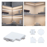 Clever Connect Verbinder Border Eck-Verbinder 50x50mm Weiss matt