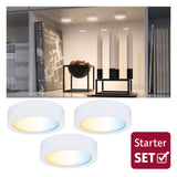 Clever Connect LED Spot Disc Tunable White 3x2,1W 12VA Weiss matt