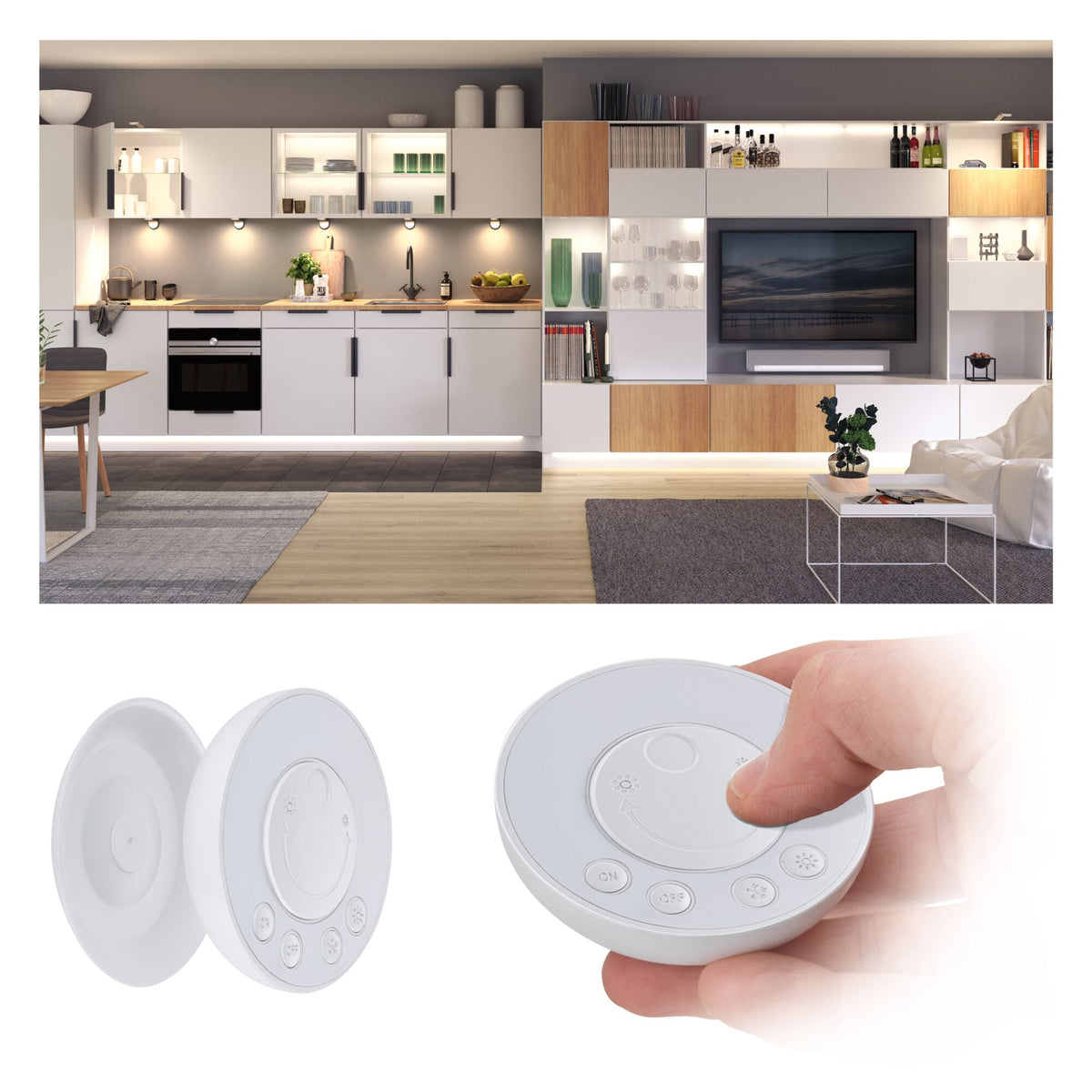 Clever Connect Zubehoer Switch Bowl Tunable White Weiss matt